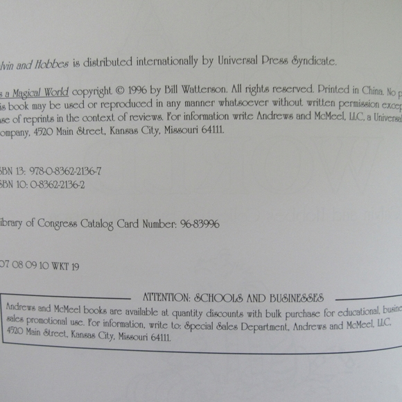 It's a Magical Word - A Calvin and Hobbs Collection by Bill Watterson Book - Picture 8 of 10